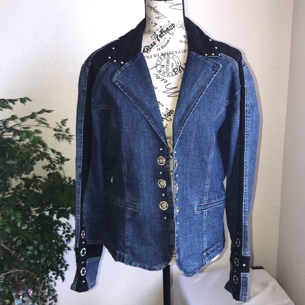 Ethyl  Denim 2- Piece set, Denim Jacket and Jeans. EUC to GUC - Picture 7 of 9